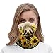 LDGSUPH Sloth Sunflower Neck Gaiter for Adult Soft Dust-proof Windproof Face Cover Fashion Neck Cozy Gator Scarf Multipurpose Sunscreen Breathable Bandana Face Mask Scarf