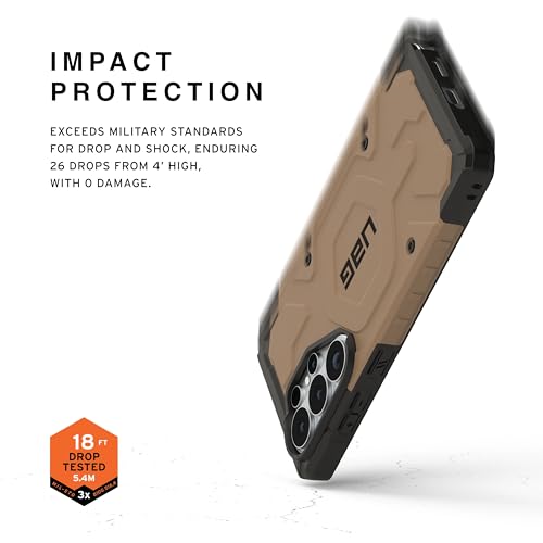 Image of Urban Armor Gear UAG Designed for Galaxy S26 Ultra 5G Case, Pathfinder - Compatible with Magnetic Charging Armor Shell Impact-Resistant Rugged Military Drop Tested Protective Cover - Dark Earth