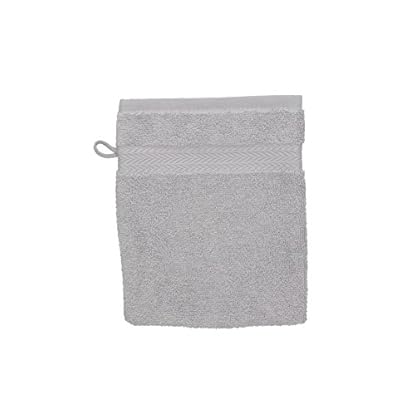 Betz Waschhandschuh Premium 100% Baumwolle Waschlappen 16x21 cm Farbe Silbergrau