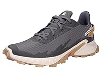 Salomon Men's Alphacross 4 Trail Running and Hiking Shoe, Ebony/Rainy Day/Phantom, 11 US