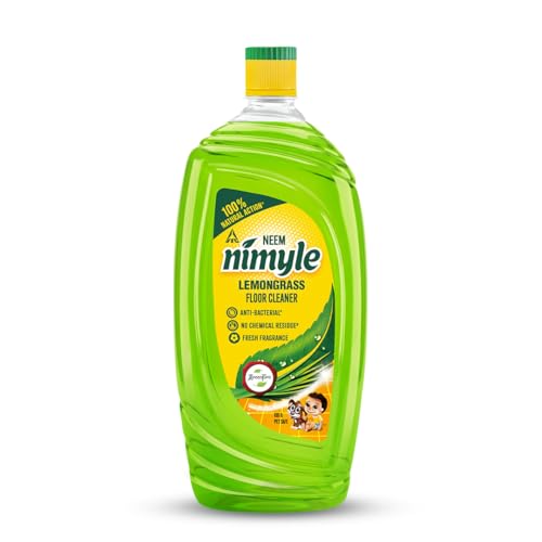Image of Nimyle Floor Cleaner Lemongrass 1.8L|100% Natural Action|Power of Neem|99.9% Anti-Bacterial|Fresh Lemongrass Fragrance|Safe for Kids & Pets|Try Complete Range|Recommended by WNO|Certified by Green Pro
