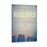 PLLILYBR Póster moderno de pared de The Killers Sam's Town Decor para sala de estar, dormitorio familiar, 40 x 60 cm, estilo marco