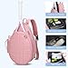 KAVIGOR Tennis Bag Holds 2 Rackets, Quilted Tennis Backpack, Waterproof Crossbody Sling Pickleball Bags for Women, Men and Youth