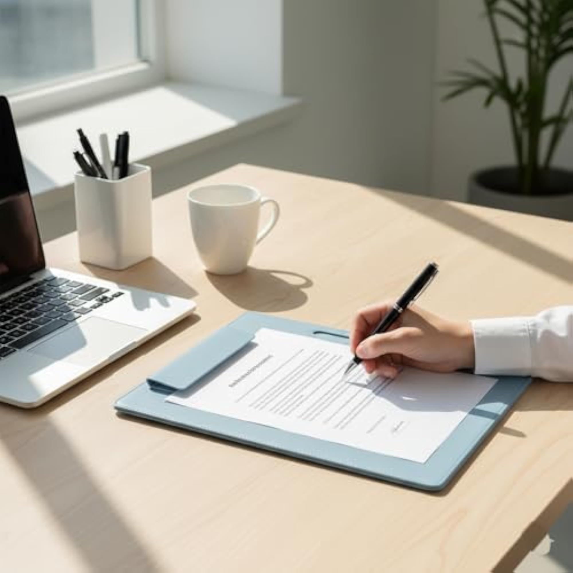 Soft PU Leather Magnetic Clipboard & Document Holder