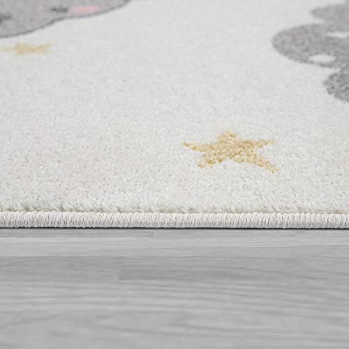 Vloerkleed voor de kinderkamer Vloerkleed Kinderkamer Meisjes Jongens Verschillende Motieven En Formaten, Maat:160x220 cm, Kleur:Crème - Afbeelding 3