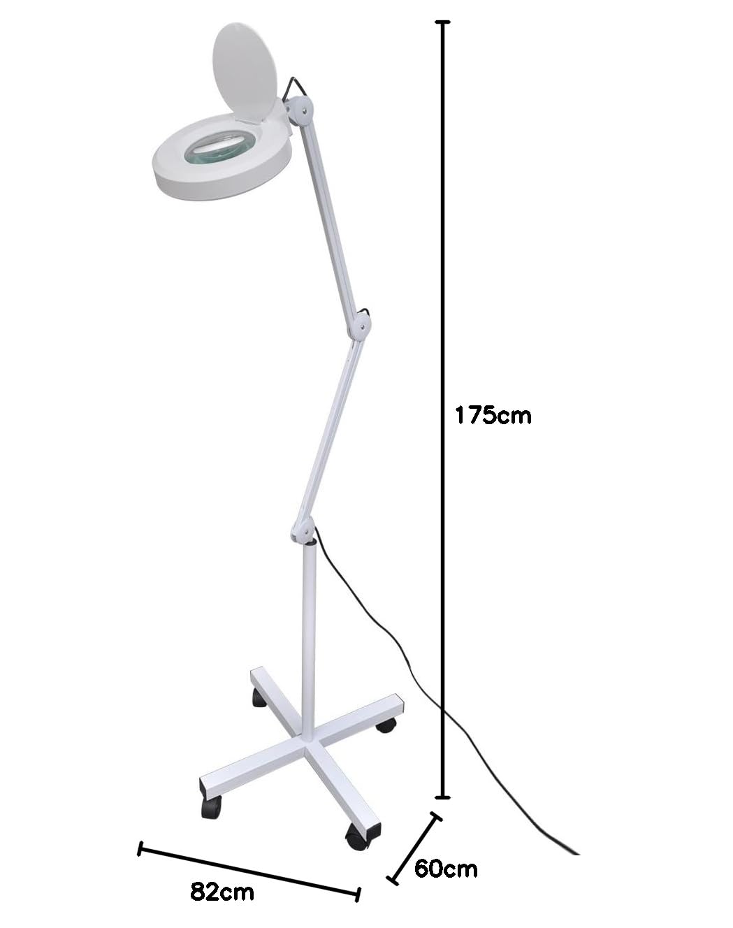 vidaXL Lupenlampe mit 5 Dioptrien Stativ Vergrösserungslampe