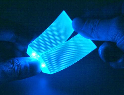 Image of Flexible Helmet Decorations led Lights Flexible Cosplay DIY kit Decorations RGB Light Superhero for Men Gifts Blue