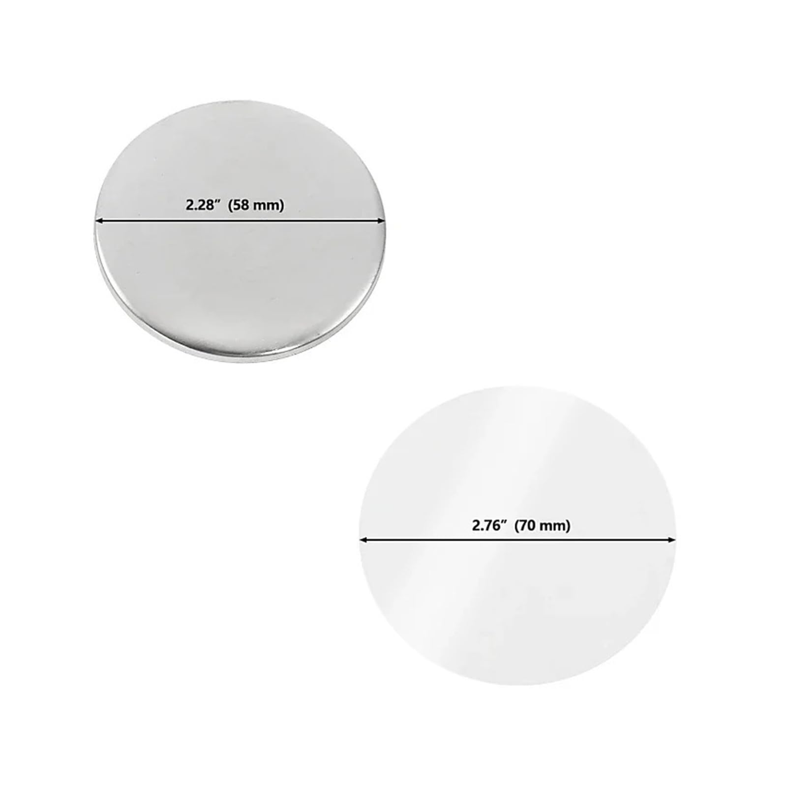 100 stücke 58mm Starke Weiche Magnetische Kühlschrank Aufkleber Abzeichen Material DIY Blank Pin Button Abzeichen Weit verbreitete Verwendung(58mm Soft Magnet Button)