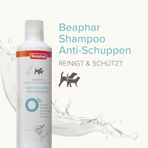 Beaphar Anti-Schuppen Shampoo für Hunde und Katzen, 250 ml