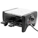  Grill Piedra de Marmol Oasis Oa-10 Raclette Grill Piedra 650W con 4 sartenes