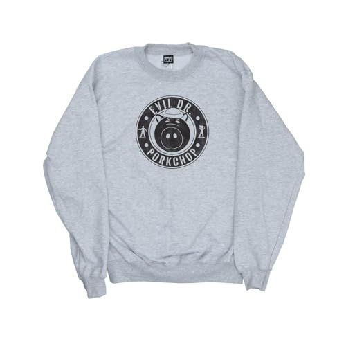 Disney Boys Toy Story Evil Dr Pork Chop Logo Sweatshirt 7-8 Years Sport Grey