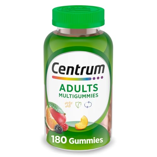 Centrum Multigummies Gummy Multivitamin for Adults, Fruit, 180 Count