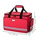 CURMIO Aufbewahrungstasche für Krankenschwester, Tragbar Medizintasche für Unterwegs, Erste Hilfe Set Tasche, Notfalltasche für Hausarzt, Medizinstudent, Physiotherapeuten, Ärzte, Rot