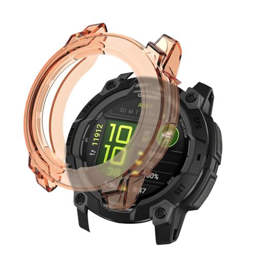 For K[~(GARMIN) Instinct 3 Dual Power 50mm P[X TPU Jo[ YANMONGI یP[X ϏՌ Sʕی Ռz ȈՒE y ϋv یJo[ K[~(GARMIN) Instinct 3 