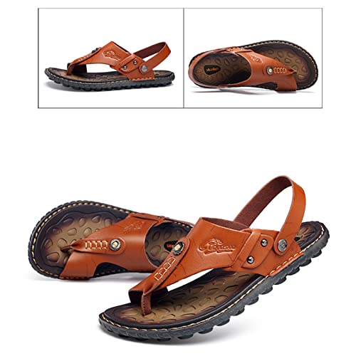 Outdoor Orthopedic Flip Flops Men,Summer Lightweight Ring Toe Bunion Flat Slippers,Casual Soft Non-Slip Foot Correction Men's Beach Sandals,for Plantar Fasciitis4