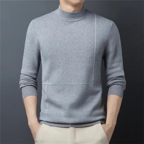 Pegsmio Thick Knitted Striped Sweater Men Autumn Winter Warm Wool Pullover2
