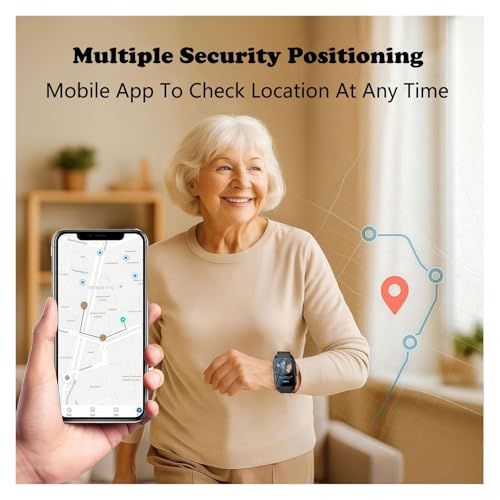 Montre connectée détection de chute et appel vidéo 4G senior - 6