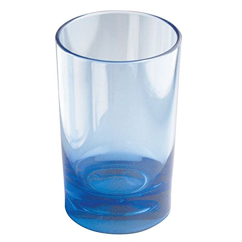 iDesign Eva BPA-Free Plastic Bathroom Tumbler Cup , Soap box, Diffuser, holder - 2.75