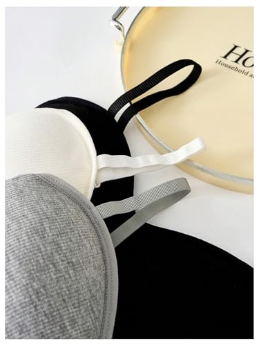 OYOANGLE Girl's 3 Pack Ribbed Training Bras Light Padded Wireless Bralette Comfortable Everyday Bra Set3