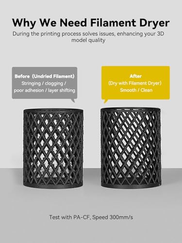 Image of Creality Space Pi Filament Dryer, Filament Storage Box, Upgraded Double 360 Heating Drying with Fan&Touch Screen, 3D Printer Filament Spool Holder, Dehydrator 1.75 /2.85 /3mm PLA PETG ABS TPU Nylon