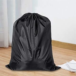 110 x 140 cm Storage Bag, Extra Large Drawstring Storage Bag, Waterproof Black Moving Bag, Oxford Fabric Storage Organizer Bag for Duvet, Pillows, Quilt, Under-Bed, Clothes, Shoes,Toy Storage