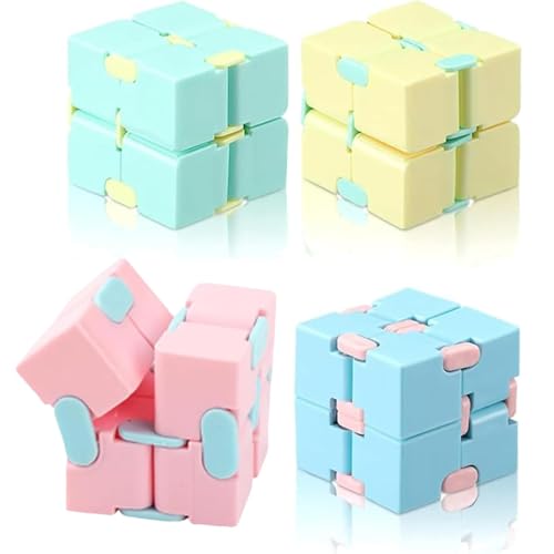 4 Pcs Fidget Cubes For Kids, Infinity Cube Fidget...