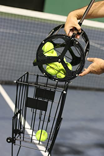 Tennis Ball Hopper for Tennis Coaches and Players, Schools and Clubs, Tennis Court Equipment/Accessory (55 Balls Capacity Wheel Roll-Over) - Image 4