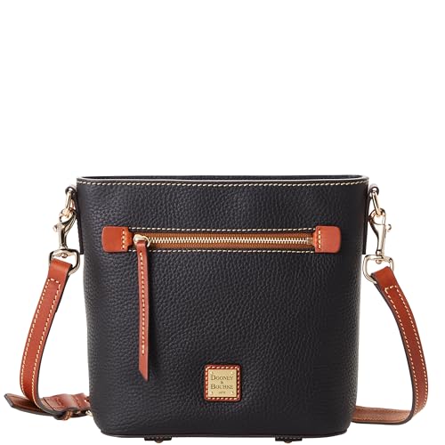 Sac à bandoulière en cuir grainé de galet Dooney & Bourke fini les sacs lourds