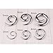 NewZenro 2Pcs Stainless Steel Surgical Ear Spiral Tapers Plugs Tunnels Expander Gauges Snail Twist Earrings Stretching Body Piercings Jewelry (8g(3mm))
