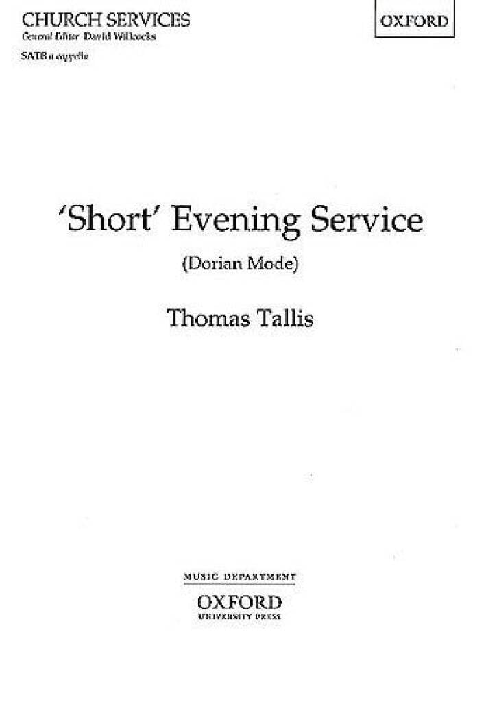 Short Evening Service: Vocal score