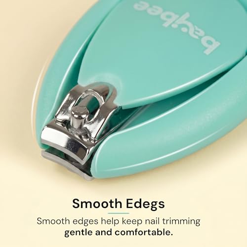 Image of Baybee Baby Nail Clipper with Skin Guard, Safety Nails Cutter for New Born Babies Infant, Manicure Pedicure Care | Baby Nail Cutter Clipper Care | Nails Clipper for New Born Baby (Pack of 2)