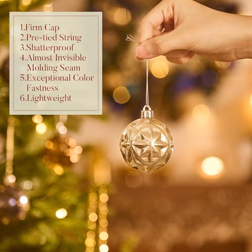 Valery Madelyn Weihnachtsschmuck für Weihnachtsbäume - 16er Set in Bronze, Kupfer, Gold und Lila… – Ansicht 5