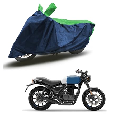 Image of Hunter 350 Two Wheeler Bike Cover Accessories - Dustproof - UV Protection - Premium Bike Cover Blue Green