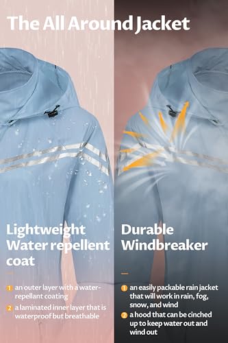 Image of CREATMO US Women's Sun Jackets Lightweight Packable Shirts UPF 50+ Hoodie Reflective Cycling Jacket With Detachable Hood