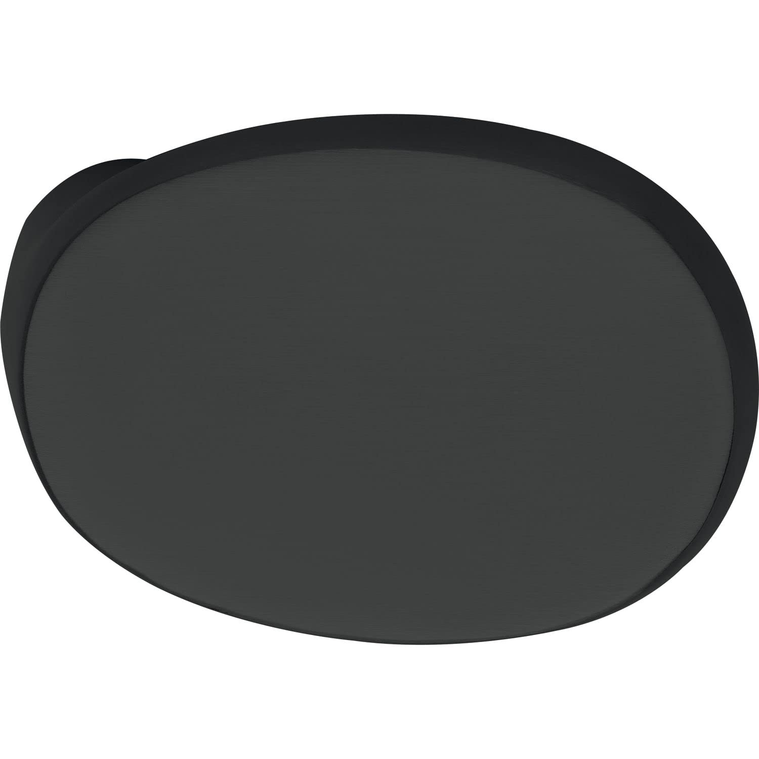 MARCHESI Door Knob Oval Cranked Door Knob with Washer Stainless Steel Black Matt, schwarz matt