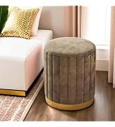 ENIQE STORE Mudda Pouf Round Sitting Foot Stool for Office Room Décor, Living Room Ottoman Stool,...