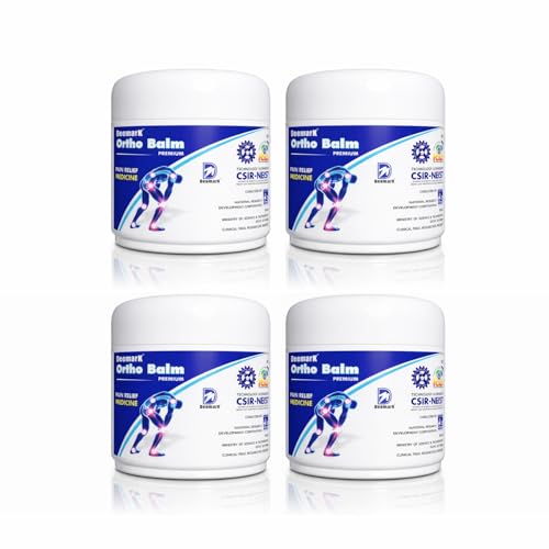 Image of Deemark Ortho Balm - Ayurvedic Pain Relief Balm for Men & Women | Effective for Joint, Muscle, Back & Knee Pain - 50g (Pack of 4)