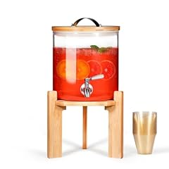 Bamboo Glass with Gold Cups