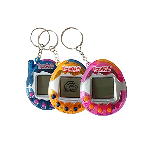 DuDubaby Fun Mini Pet Game Machine 168 Kinds of Pet Virtual Network Pet Toy Feeding and Cleaning Game to Learn A Variety of Functions Suitable for Children and Adults Nostalgic 90s Retro Toys (Blue)