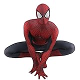 MRLTOP Disfraz Spiderman para niño,Disfraz Spiderman para Adultos,3D Estilo Mono elástico Body navidad,carnaval y cumpleaños Halloween Cosplay,Fiesta Elegante Vestido,niño/120