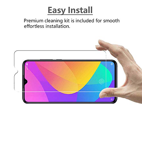 FiiMoo Protector de Pantalla para Xiaomi Mi 9 Lite, 【2 Pack】 [9H Dureza] [Case Friendly] [Ultra Claro] [Anti-ralladuras], Cristal Vidrio Templado para Xiaomi Mi 9 Lite