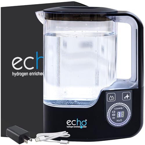 Echo Hydrogen Water Pitcher - Water Ionizer Machine for Home - Hy...