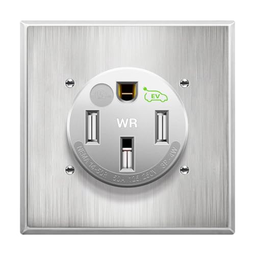 LIDER Extra Weather-Resistant Flush Receptacle, NEMA 14-50R, UL Listed