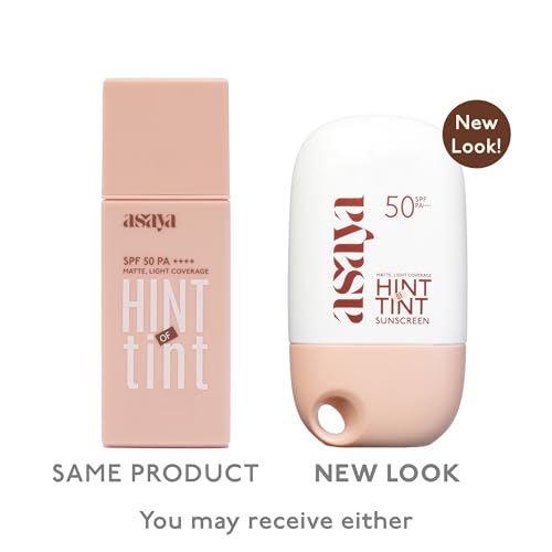 Image of Asaya Under One Sun Hint of Tint Tinted Sunscreen SPF 50 PA++++ | In-VIVO Tested | Matte Light Coverage | Summer Sand | Medium | 40 ml
