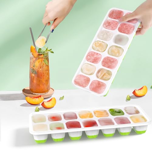 Aiiten LR0001 Ice Cube Trays, 4 Pack Durable Stackable Ice Trays thumb #6