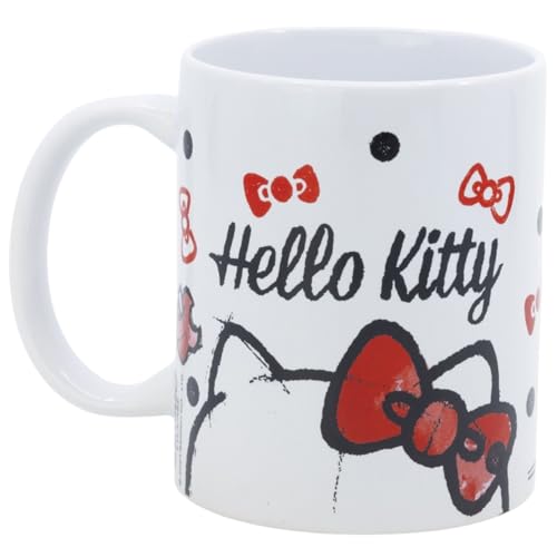 ms móvil shop Taza Cerámica Desayuno HELLO KITTY Capacidad 325ml Dibujo - CAJA REGALO | Producto Oficial