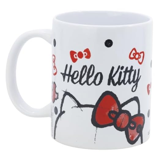ms móvil shop Taza Cerámica Desayuno HELLO KITTY Capacidad 325ml Dibujo - CAJA REGALO | Producto Oficial