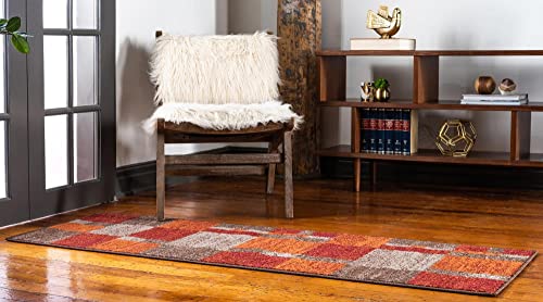 Unique Loom Autumn Collection Area Rug - Providence (2' X 6' 1" Runner, Multi/ Beige) #TOP1