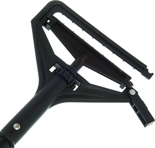 Image of CFS 3696800 Flo-Pac Quick Change Vinyl Coated Metal Handle with Plastic Head, 1 inch Diameter x 60 inch Length
