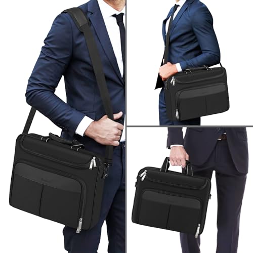 Maletín para portátil 17-17.3 pulgadas impermeable negro miniatura 2